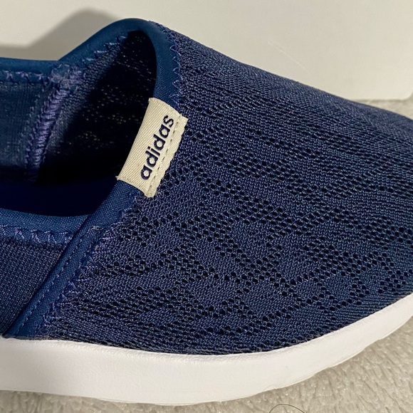 Adidas Navy Blue Cloudfoam Lite Racer Slip On Shoes Women’s Size 7 - Picture 9 of 11